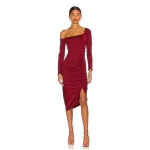 ASTR the Label Off The Shoulder Midi Dress